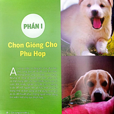 Sách - Cún Cưng A Đến Z - Những Bí Quyết Giúp Cún Cưng Khỏe Mạnh Và Hạnh Phúc