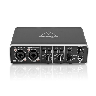 Sound card thu âm Behringer U-PHORIA UMC202HD - Hàng Nhập Khẩu