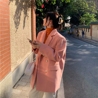 Áo dạ nữ dáng dài rộng phong cách retro - Hàng cao cấp