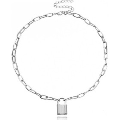 Dây chuyền vòng cổ ổ khóa cá tính unisex