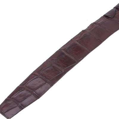 Thắt Lưng Nam Da Cá Sấu Gai Đuôi Đầu Kim Huy Hoàng HT4734 - Nâu Đất