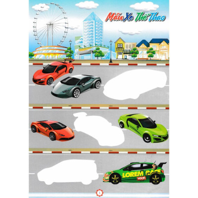 Sách - Bóc Dán Decal Thông Minh Sticker - Các Hãng Xe Hơi Nổi Tiếng - Hồng Ân