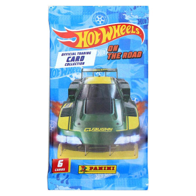 Gói Thẻ Hình Hot Wheels - Panini (6 Card Ngẫu Nhiên/Túi)