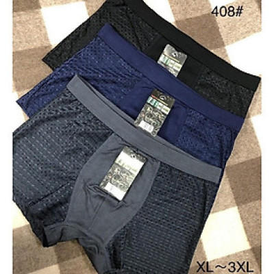 Quần Lót Nam ️️ Hộp 4 Quần Sịp Đùi Thông Hơi NO408 MỀM MỊN MÁT