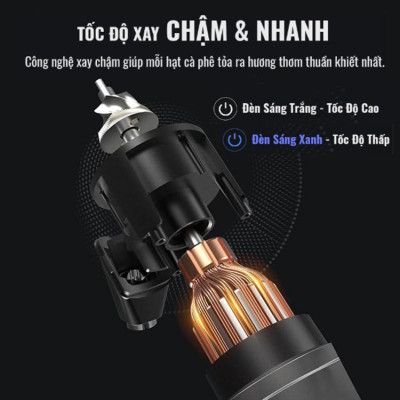 Máy xay cà phê Single Dose HiBREW G5 cao cấp, 36 cấp xay lưỡi cornical burr 48mm chuyên nghiệp, xay cafe siêu mịn - Hàng Nhập Khẩu
