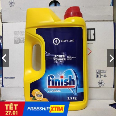 Bột rửa bát Finish 2,5kg 