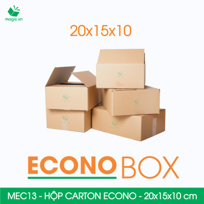 MEC13 - 20x15x10 cm - Combo 20 thùng hộp carton trơn siêu tiết kiệm ECONO