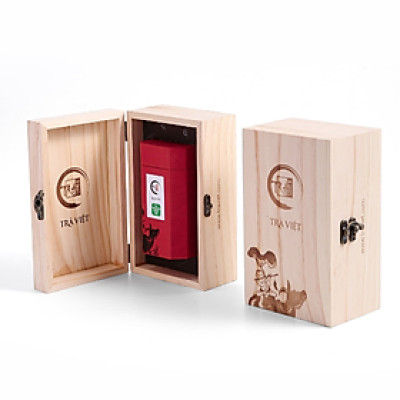 TRÀ VIỆT Hộp Quà Tặng- Tâm Phúc Gỗ Thông Trắng New Zealand Cao Cấp