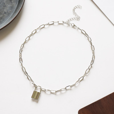 Dây chuyền vòng cổ ổ khóa cá tính unisex
