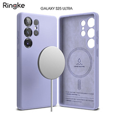 Ốp lưng dành cho Samsung Galaxy S25 Ultra RINGKE Silicone Magnetic - Hàng Chính Hãng