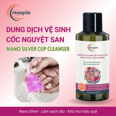 Dung Dịch Vệ Sinh Cốc Nguyệt San Nano Bạc - Làm Sạch, Khử Khuẩn Dịu Nhẹ & An Toàn, Không Kích Ứng