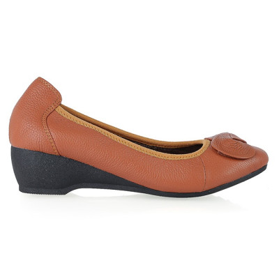 HJ7938-39-40 - Giày nữ Huy Hoàng da bò 3 phân màu da, đen, nâu đất