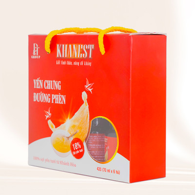 Yến Chưng Đường Phèn KHANEST - Lốc 6 hũ - Bồi Bổ Sức Khỏe