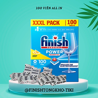 viên rửa chén finish classic hộp 100 viên