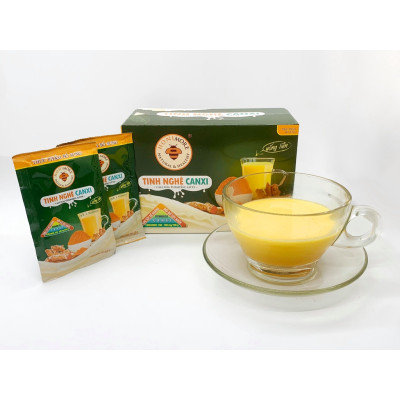 Tinh Nghệ Canxi Honimore (160g) 3 trong 1 - 10 gói Thơm ngon, dễ uống