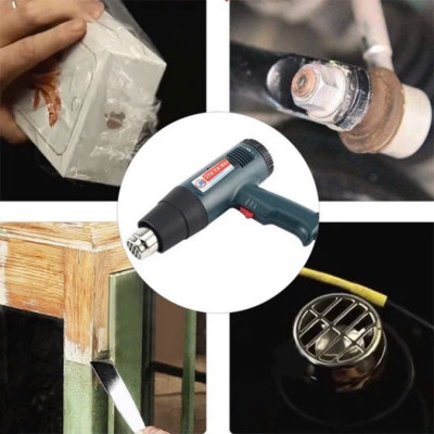 Máy Khò Nhiệt Thổi Hơi Nóng Đa Năng Công Suất Lớn – Dán Decal, Màng Co, Uốn Ống Nước Hiệu Quả