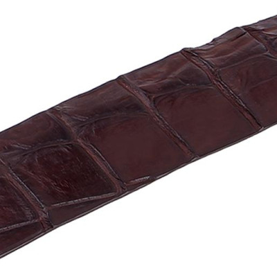 Thắt Lưng Nam Da Cá Sấu Gai Đuôi Đầu Kim Huy Hoàng HT4734 - Nâu Đất