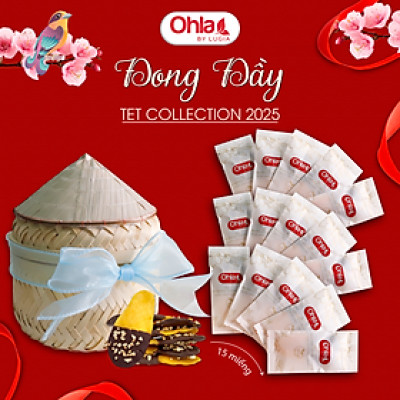 HỘP QUÀ NÓN LÁ TẾT OHLA - ĐONG ĐẦY