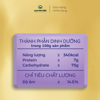 Combo 5 túi Gạo Lứt Tím Vinh Hiển 1kg tặng thêm 1 túi Lứt Đỏ 1kg - Ngọt Cơm, Dinh Dưỡng