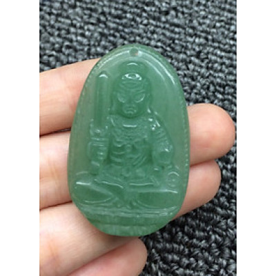 Phật Bản Mệnh Bất Động Minh Vương thạch anh xanh