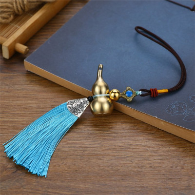 Dây treo phong thủy -dây treo trang trí - dây treo trang trí ô tô hồ lô may mắn bằng đồng D1