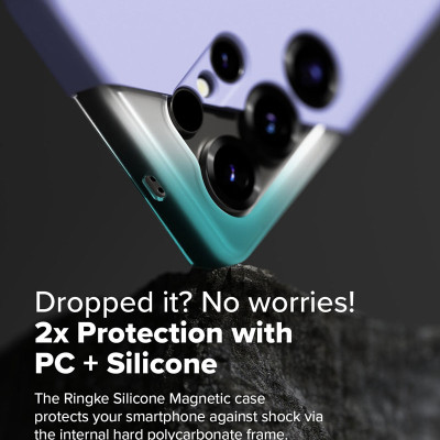 Ốp lưng dành cho Samsung Galaxy S25 Ultra RINGKE Silicone Magnetic - Hàng Chính Hãng