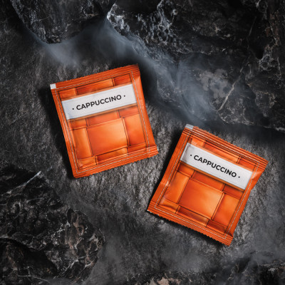 Combo 5 Gói Cà Phê Cappuccino Vị Hạt Phỉ Với Nhân Sâm Trắng Thượng hạng COFFEECELL (5 gói x 15g) - Hương thơm nhẹ nhàng, Vị cà phê đậm đà, Bọt sữa bồng bềnh - Hàng Chính Hãng