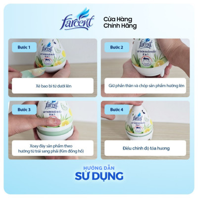 Thùng 12 Sáp thơm phòng đuổi muỗi, khử mùi hôi Farcent 170g chính hãng (5 hương thơm lựa chọn)