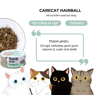 Thùng Pate CARE CAT 90g MIX VỊ ( 24 lon)