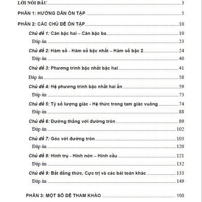 Sách Ôn thi trắc nghiệm vào lớp 10 môn Toán