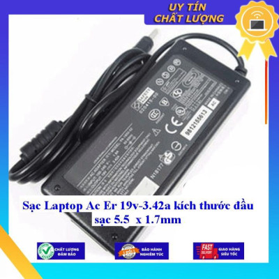 Sạc cho Laptop Ac Er 19v-3.42a kích thước đầu sạc 5.5 x 1.7mm - Hàng Nhập Khẩu New Seal