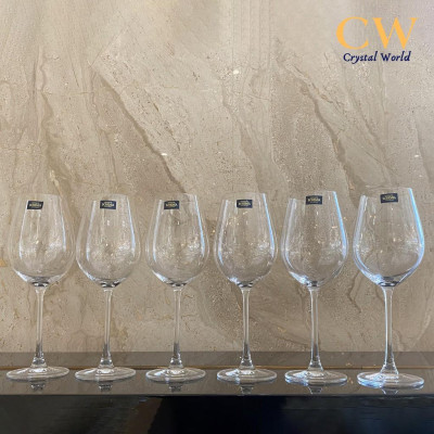 Ly Rượu Vang Đỏ Pha Lê Tiệp Crytalite Bohemia Columba 500ml