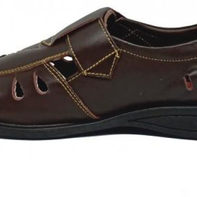 Giày rọ nam Huy Hoàng da bò màu nâu HT7787