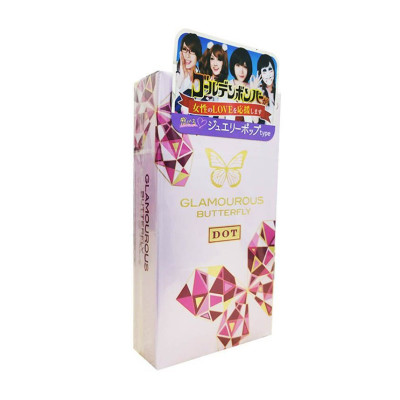 Bao Cao Su Gai Jex Glamourous Butterfly Dot Type (H8) - Kèm BCS Có Gai Durex Pleasuremax (H3) - 100% Hàng Chính Hãng - Che Tên Sản Phẩm