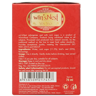 Combo 12 lọ Yến sào cao cấp win