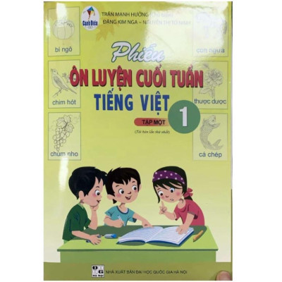 Sách - Combo Phiếu ôn luyện cuối tuần Tiếng Việt 1 (Tập 1+Tập 2) - Cánh diều