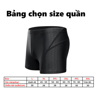 Quần Bơi Nam Thiết Kế Vảy Cá Mập Yesure Chống Thấm Nước , Nhanh Khô  Tặng Kèm Nón Bơi và Bịt Tai Silicon Cao Cấp 