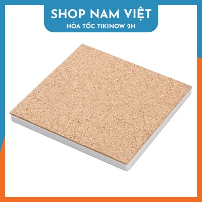 Lót Ly Ceramic Trắng Trơn, Đế Lót Cốc Gốm Sứ Siêu Thấm Hút, Thích Hợp Trang Trí DIY - Chính Hãng NAVIVU