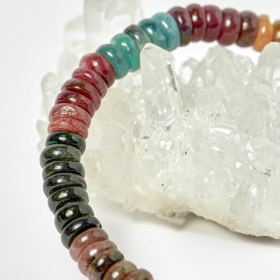 Vòng đá tourmaline đa sắc hạt 1.85mm - Ngọc Quý Gemstones