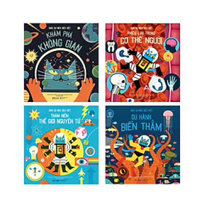 Bộ Sách Giáo Sư Mèo Siêu Việt: Phiêu Lưu Trong Cơ Thể Người + Thám Hiểm Thế Giới Nguyên Tử + Khám Phá Không Gian + Du Hành Biển Thẳm