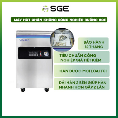Máy Hút Chân Không Công Nghiệp Dạng Buồng VCE. Giá Siêu Tốt, Hút Siêu Khoẻ, Mọi Thực Phẩm, Dùng Liên Tục 24/7. Được Tặng Kèm 1 Chai Dầu Máy, Túi Hút Chân Không, Đường Hàn Dự Phòng Và Tua Vít Sửa Máy. Hàng Nhập Khẩu Chính Hãng Thái Lan