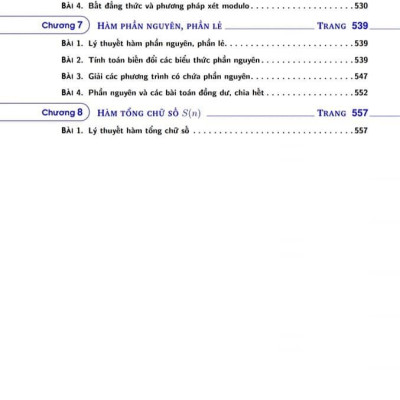 Sách - Một Số Chủ Đề Số Học Hướng Tới Kỳ Thi HSG và Chuyên Toán