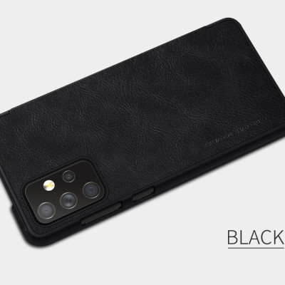 Bao da SamSung Galaxy A52, A72  dạng mở ngang có ngăn đựng thẻ ATM QIN - Hàng Nhập Khẩu