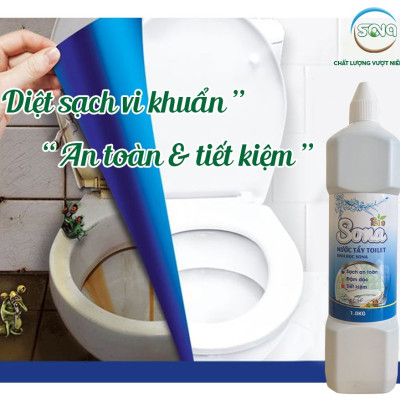 Nước Tẩy bồn cầu toilet sinh học SONA 1kg hương quế