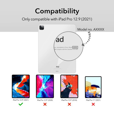 Ốp lưng trong suốt cho iPad Pro 12.9 inch 2022/2021 ESR Project Zero Soft Case - Hàng Chính Hãng