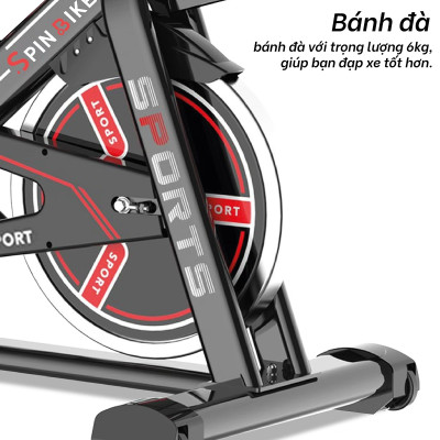 BG [TẶNG GIÁ ĐỠ DI ĐỘNG] Xe đạp tập thể thao đa năng trong nhà SPINING BIKE S500 mới (hàng nhập khẩu)