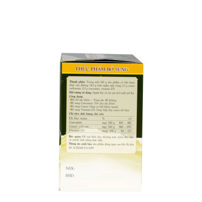 Tinh Nghệ Canxi Honimore (160g) 3 trong 1 - 10 gói Thơm ngon, dễ uống