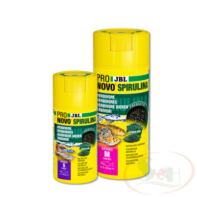Thức ăn cá JBL ProNovo Spirulina Grano tảo xoắn dinh dưỡng tăng màu cá tép cảnh