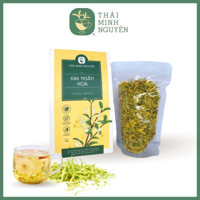 TRÀ KIM NGÂN HOA (100% NỤ HOA) TÚI 50G - THÁI MINH NGUYÊN. Hàng chuẩn chất lượng số 1 Việt Nam.