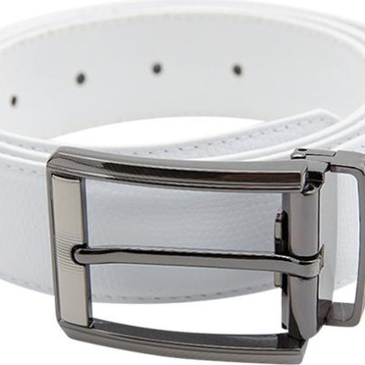 Thắt Lưng Nam Viền Chỉ Huy Hoàng HT4140 (120 x 4 cm) - Trắng